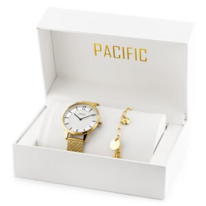 PACIFIC moteriškas laikrodis X6190-03 - dovanų rinkinys (zy724b)