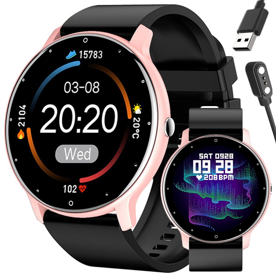 SMARTWATCH UNISEX GRAVITY GT1-2 PULSOMETRAS, su savo ciferblatu (sg015b)