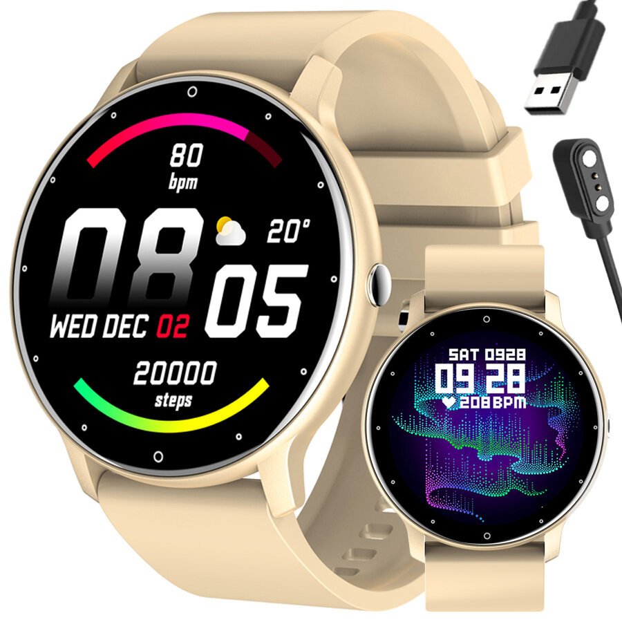 SMARTWATCH UNISEX GRAVITY GT1-6 - PULSOMETRAS, savasis ciferblatas (sg015f)