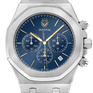 Vyriškas laikrodis DONOVAL OTTO DL0016 - CHRONOGRAFAS + DĖŽUTĖ (zdo003f)