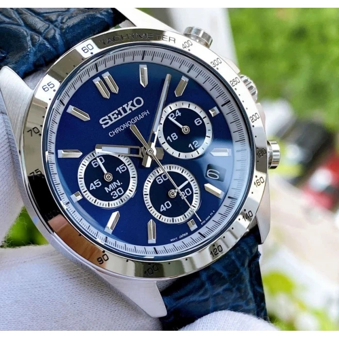 SEIKO CHRONOGRAFAS BLUE SPIRIT VYRIŠKAS LAIKRODIS SBTR019 + DĖŽUTĖ - Image 5