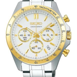 MEN'S WATCH SEIKO CHRONOGRAPH CASUAL QUARTZ SBTR024 + BOX