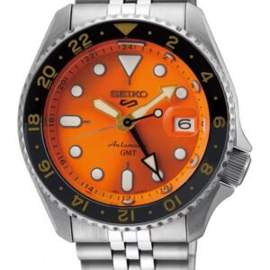 VYRIŠKAS LAIKRODIS SEIKO 5 SPORTS SSK005K1 GMT AUTOMATIC WR100 + DĖŽUTĖ